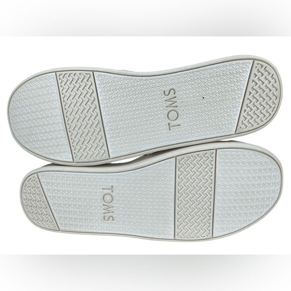 TOMS Alpargata Bow Slip-On Pink Sparkle Youth Shoes size 5 - Picture 10 of 11